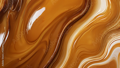 glossy caramel texture 