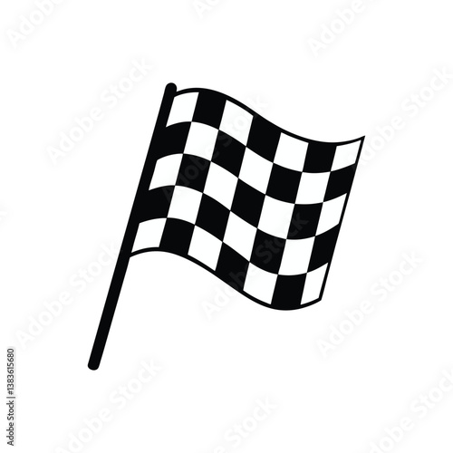 Checkered flag vector illustration