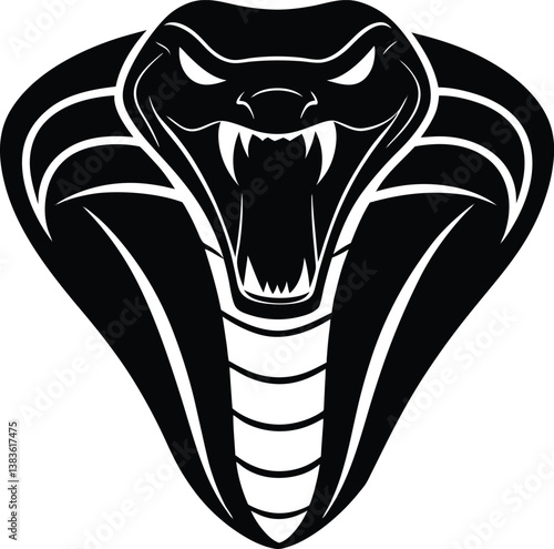 vector illustration of a cartoon of a snake