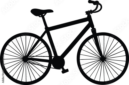 silhouette of a bicycle