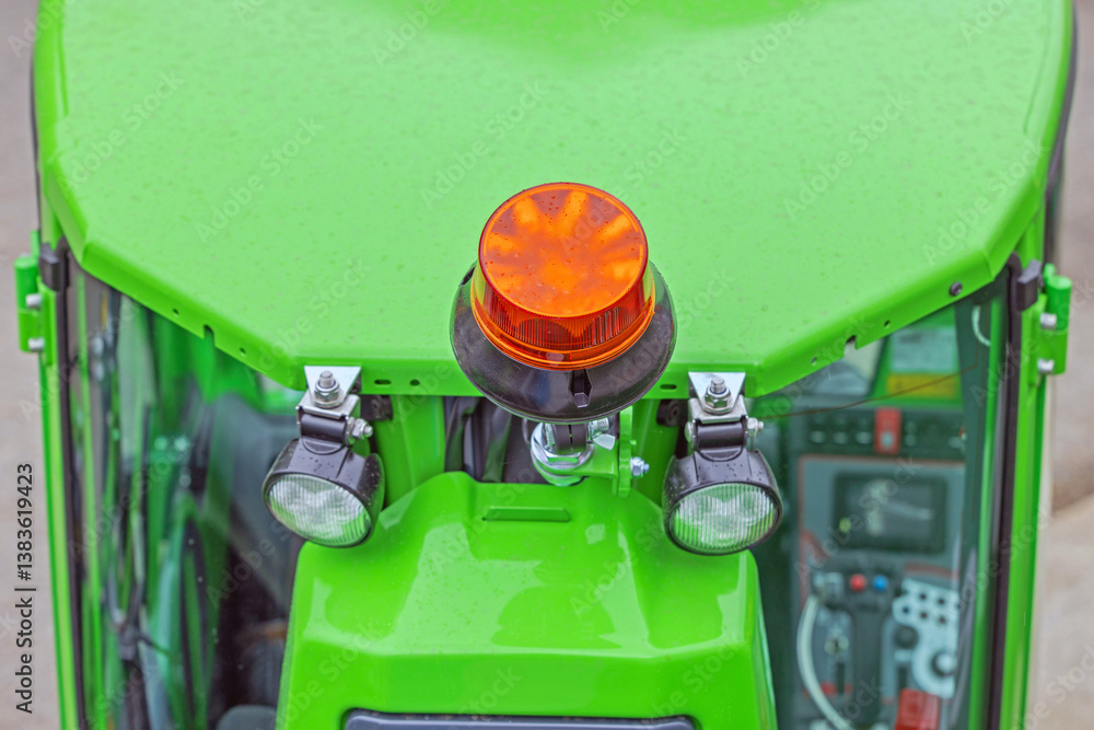 Amber Dome Led Light Reflectors at Green Machine Roof Wet Rain