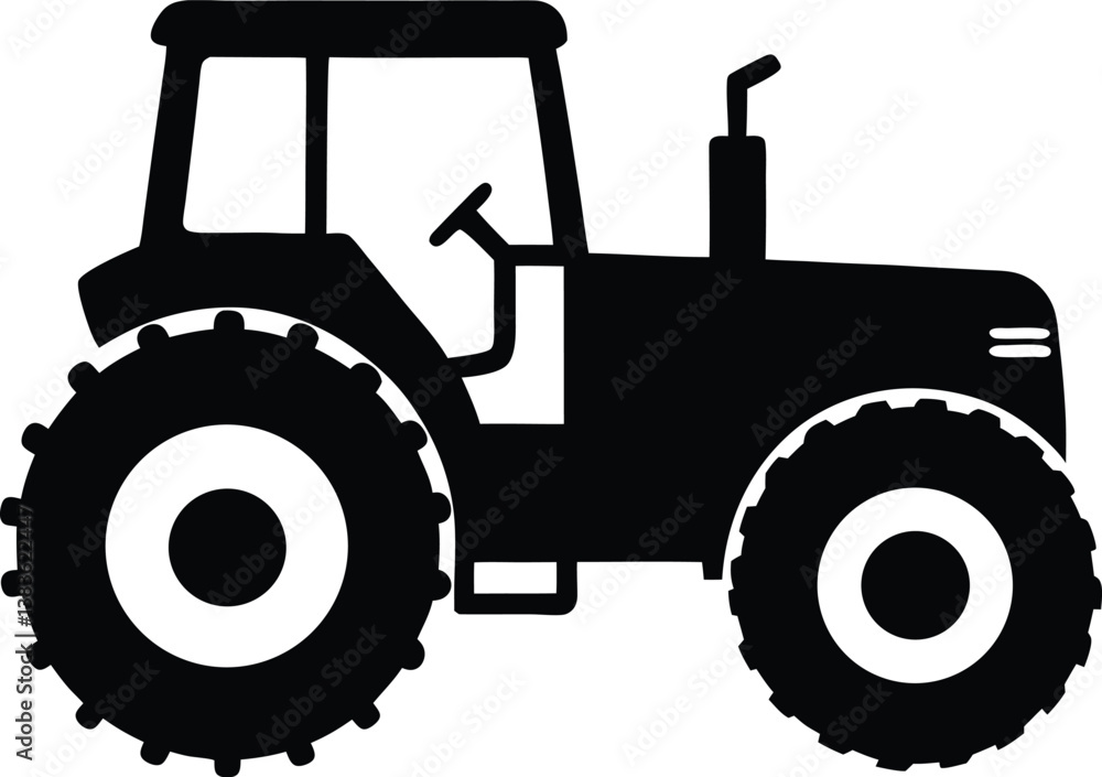 Obraz premium tractor isolated on white background