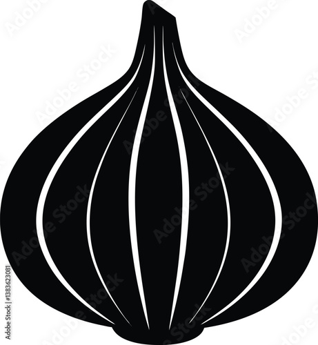 ripe onion isolated on white background