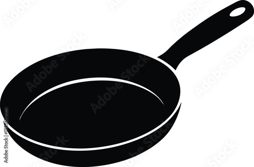 frying pan isolated on white
