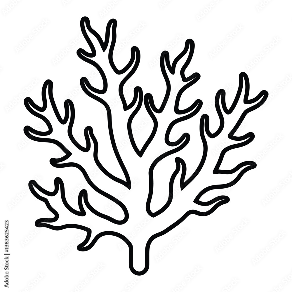 coral animal vector illustration, coral animal vector illustration,
