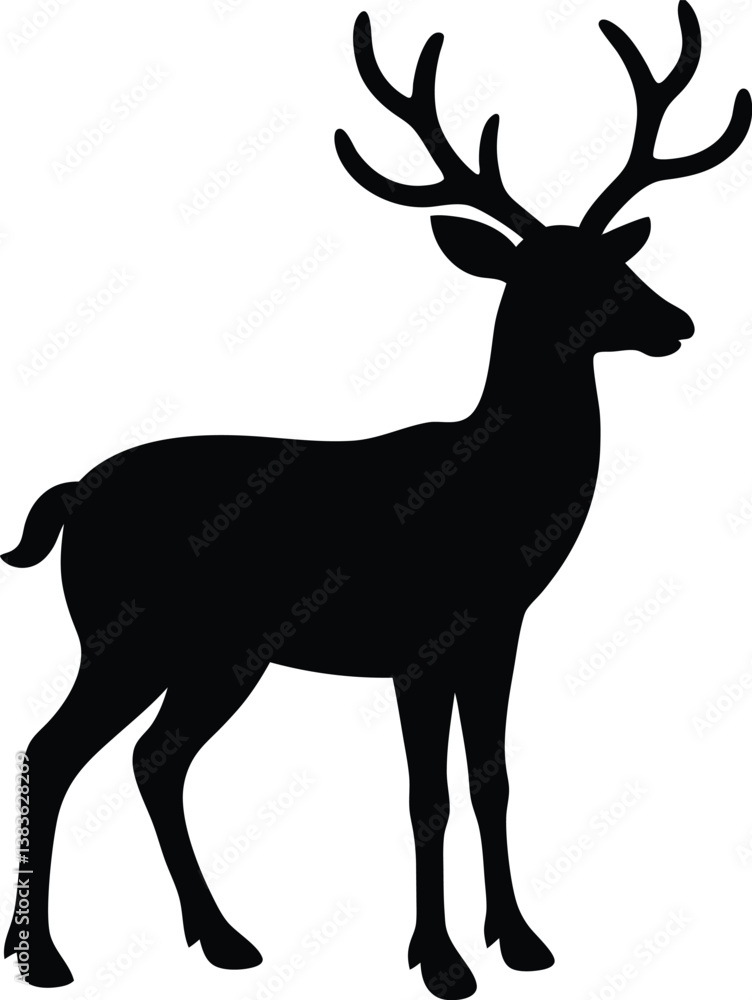 Fototapeta premium deer silhouette vector
