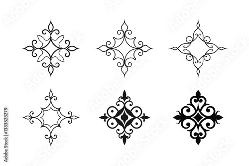 victorian graphics ornament vector art design
