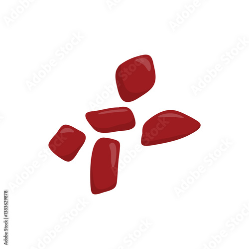 Beef liver vector illustration