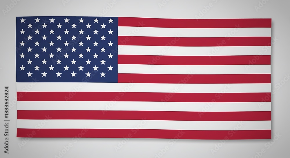 A vibrant American flag displayed proudly, symbolizing national unity and patriotism with a crisp, clean design. A vibrant American flag displayed proudly, symbolizing national unity and patriotism with a crisp, clean design.