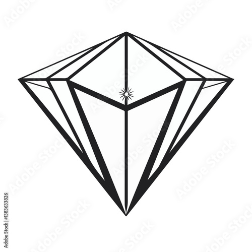 Geometric Diamond Vector Art
