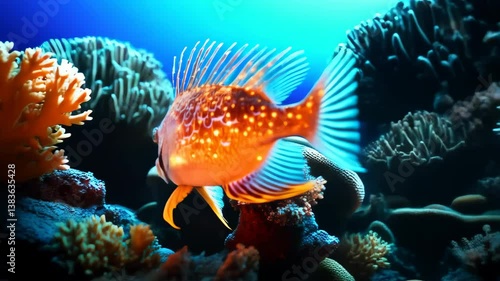 tropical fish in aquarium