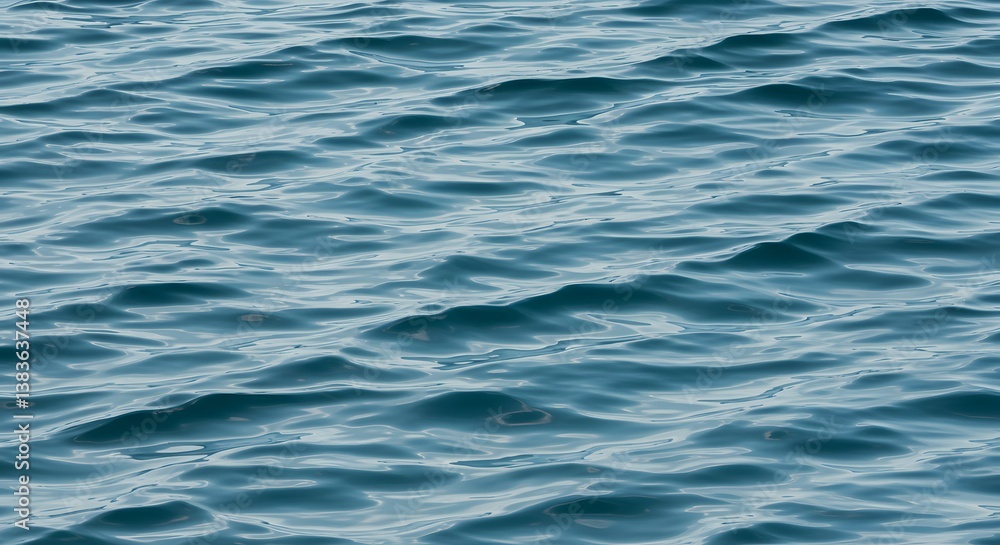 Tranquil ocean surface with gentle waves rippling in the sunlight Tranquil ocean surface with gentle waves rippling in the sunlight