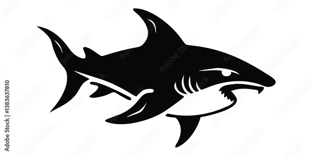 Obraz premium shark vector illustration