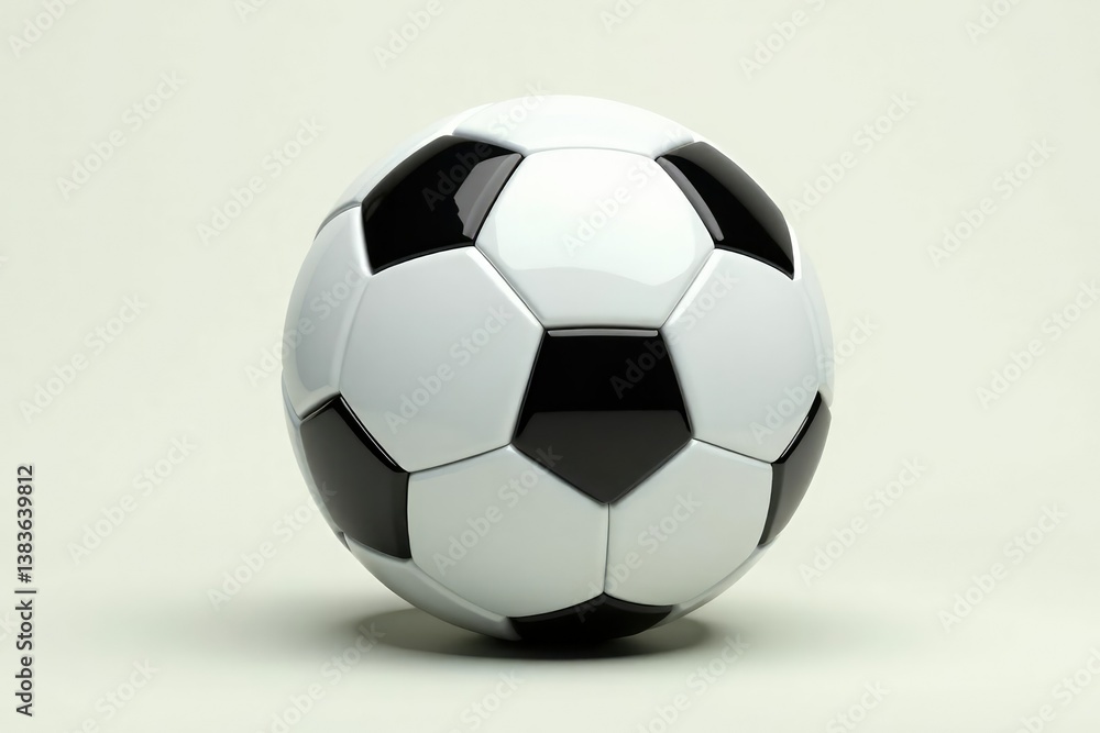 Naklejka premium New pristine white football, isolated on white, american football, game