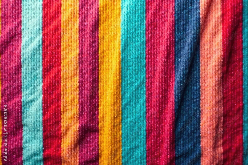 Striped fabric showing a basic repeating stripe pattern , art, style Striped fabric showing a basic repeating stripe pattern , art, style