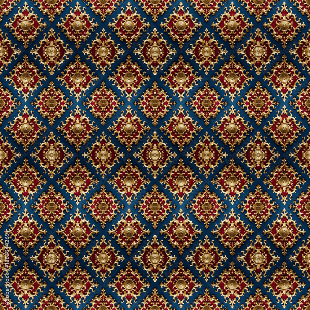 Baroque pattern for textile design Baroque pattern for textile design