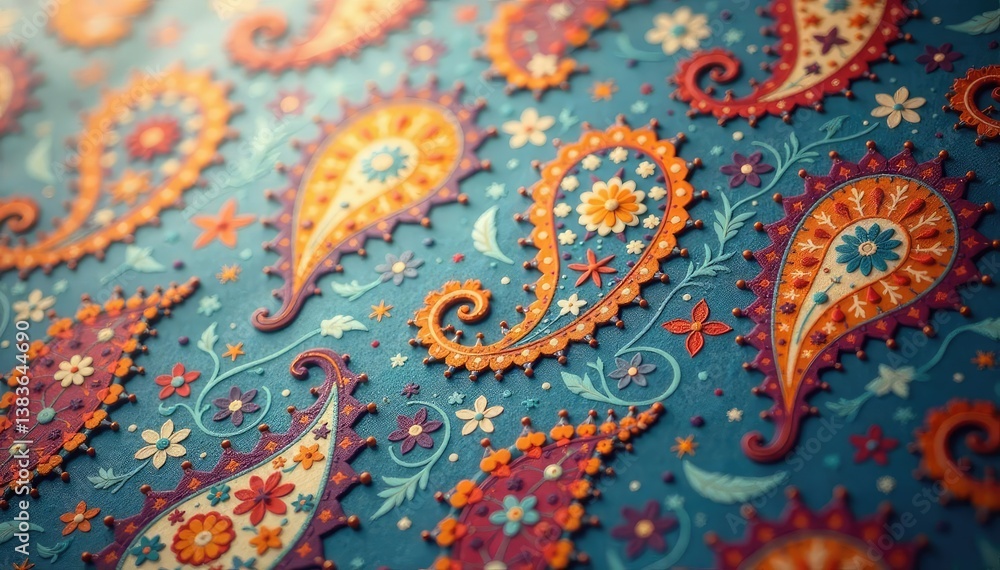 Subtle paisley pattern, muted tones, soft focus, neutral, textile, subtle Subtle paisley pattern, muted tones, soft focus, neutral, textile, subtle