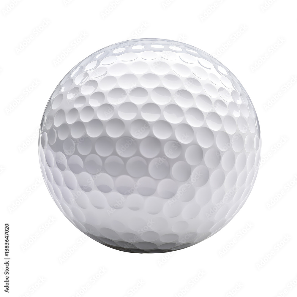 Premium Dimpled Golf Ball on transparent background Premium Dimpled Golf Ball on transparent background