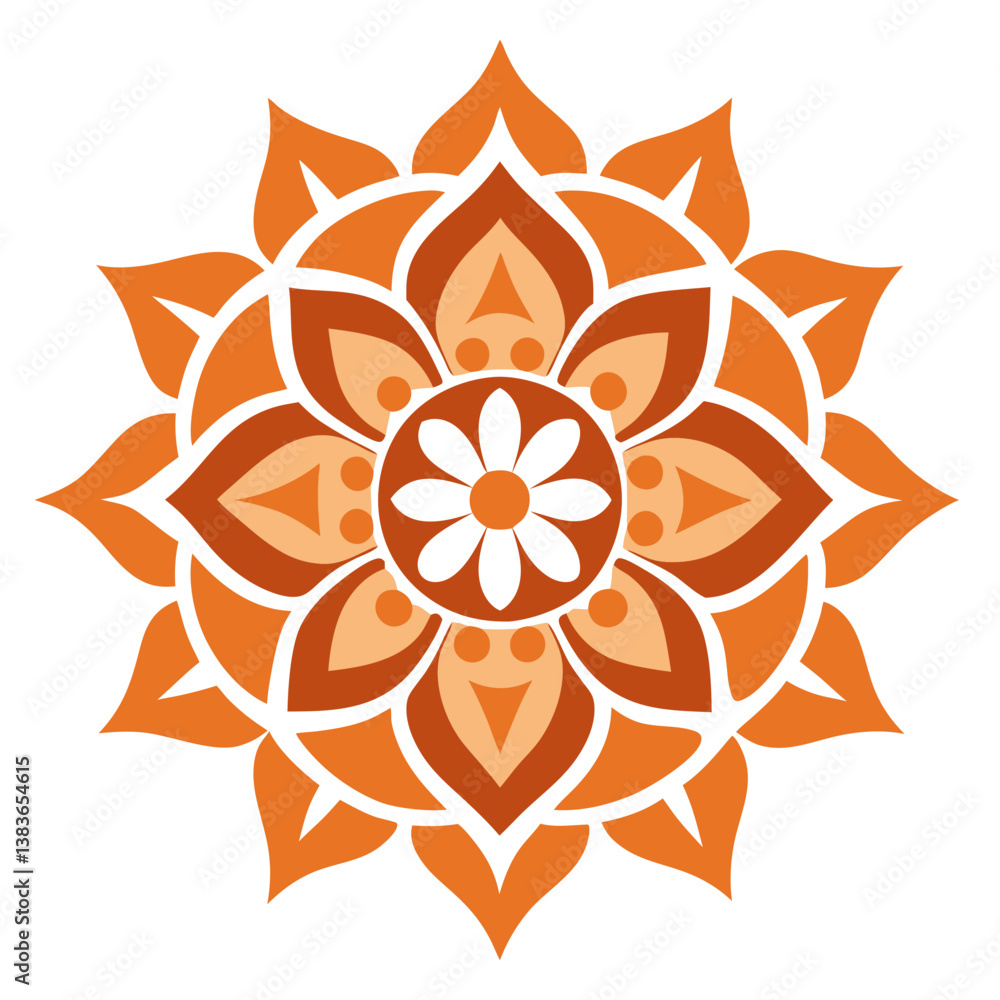 Traditional Indian Mandala Design Vector – Intricate Cultural Pattern Icon
Traditional Indian Mandala Design Vector – Intricate Cultural Pattern Icon