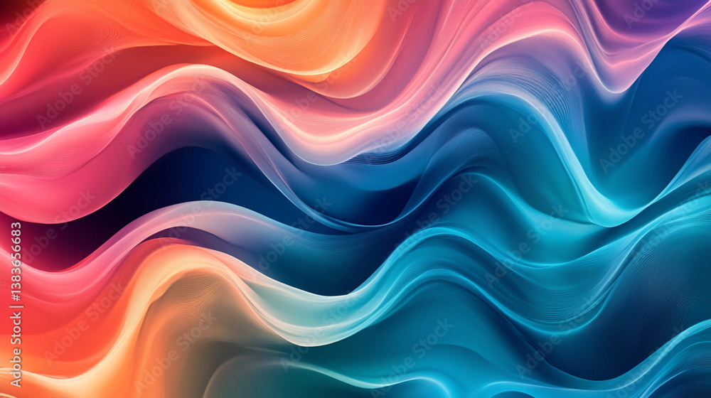 A vibrant abstract wave pattern symbolizes creativity and movement. A vibrant abstract wave pattern symbolizes creativity and movement.