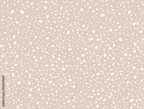Abstract organic polka dot seamless texture. Minimal irregular tossed tiny dots pattern. Cute childish modern simple doodle print. Neutral beige seamless pattern. Baby bohemian esthetic surface design