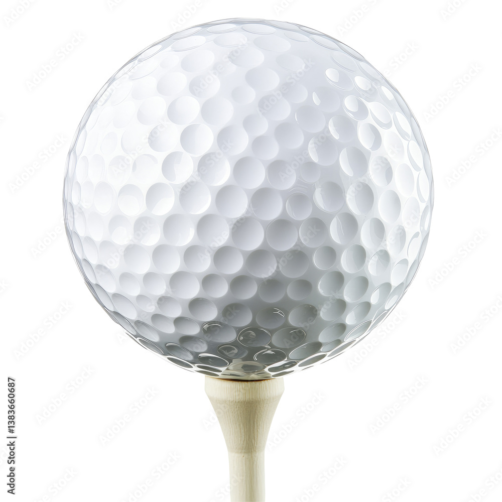 Golf Ball Tee on transparent background Golf Ball Tee on transparent background