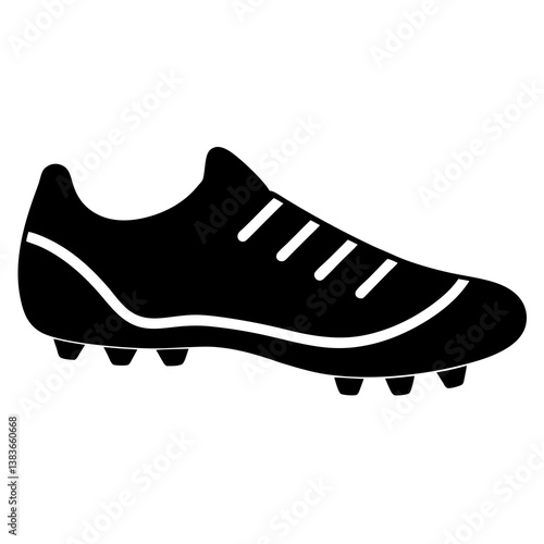 sports cleats silhouette vector illustrator 