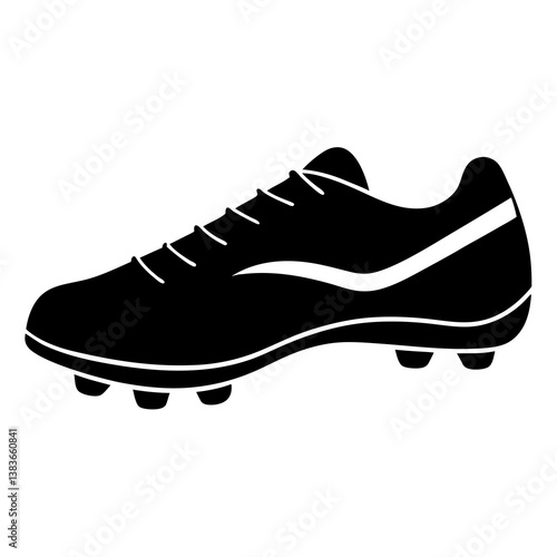 sports cleats silhouette vector illustrator 