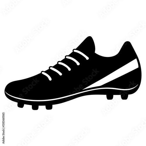 sports cleats silhouette vector illustrator 