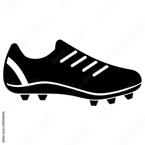 sports cleats silhouette vector illustrator 