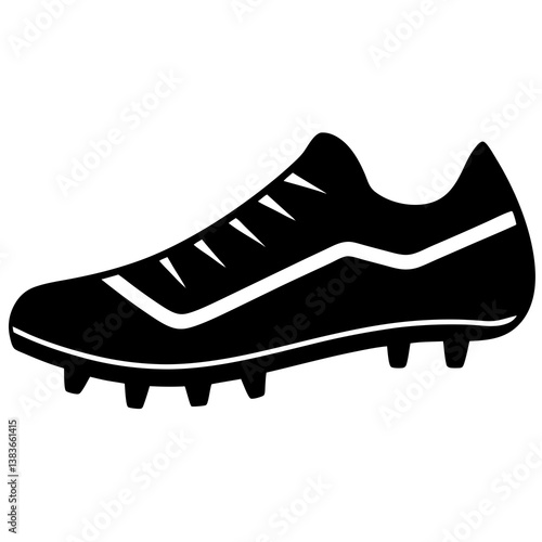 sports cleats silhouette vector illustrator 
