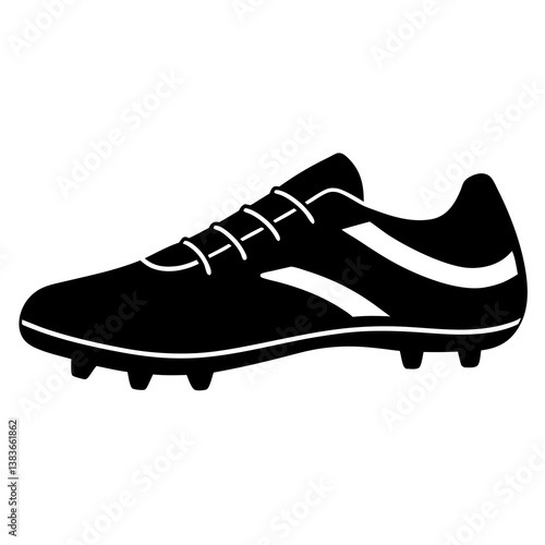 sports cleats silhouette vector illustrator 