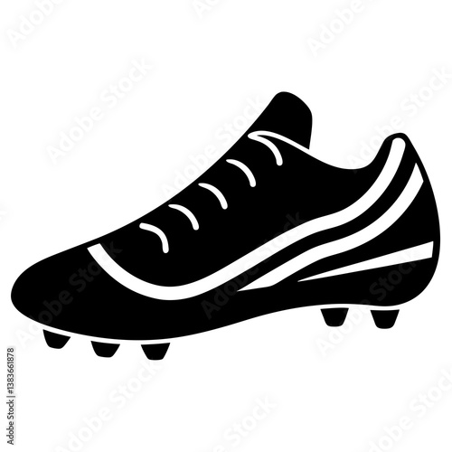 sports cleats silhouette vector illustrator 