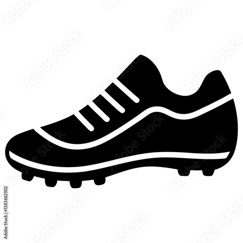 sports cleats silhouette vector illustrator 