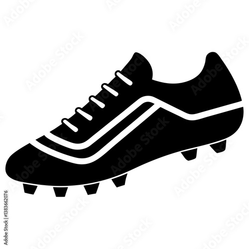 sports cleats silhouette vector illustrator 
