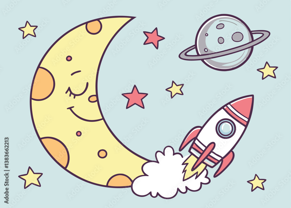 Moon Icon . Moon, Star And Planet, Space Icon White Isolated Moon Icon . Moon, Star And Planet, Space Icon White Isolated