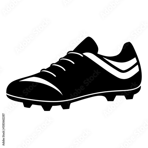 sports cleats silhouette vector illustrator 