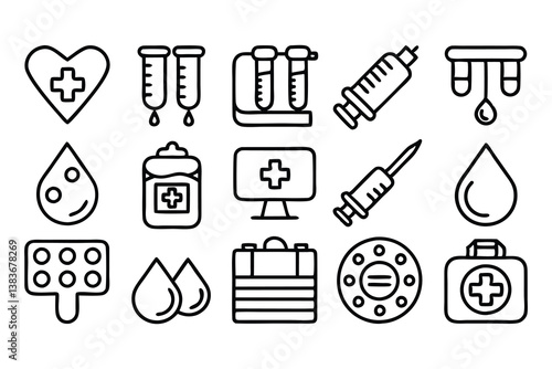 blood donation and blood test related editable str