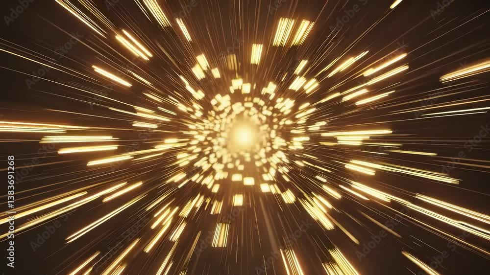 Bright Explosion of Light with Radiating Lines and Sparkles in Dark Background Bright Explosion of Light with Radiating Lines and Sparkles in Dark Background