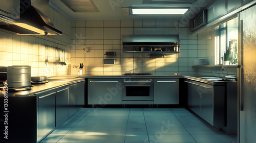 Obraz na płótnie Modern kitchen w salonie