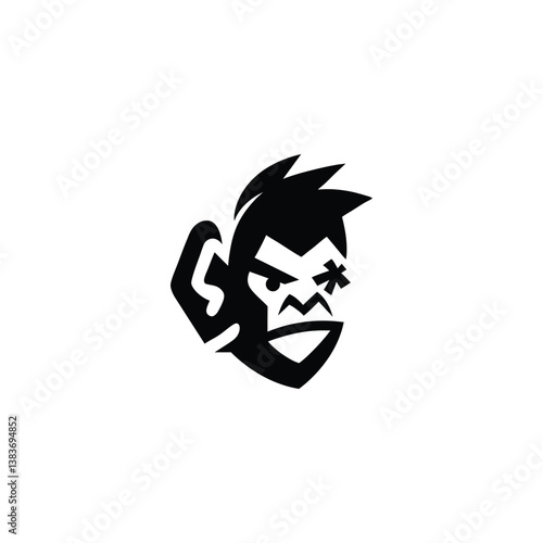 Urban Monkey Logo Streetwise Primate City Jungle Mascot