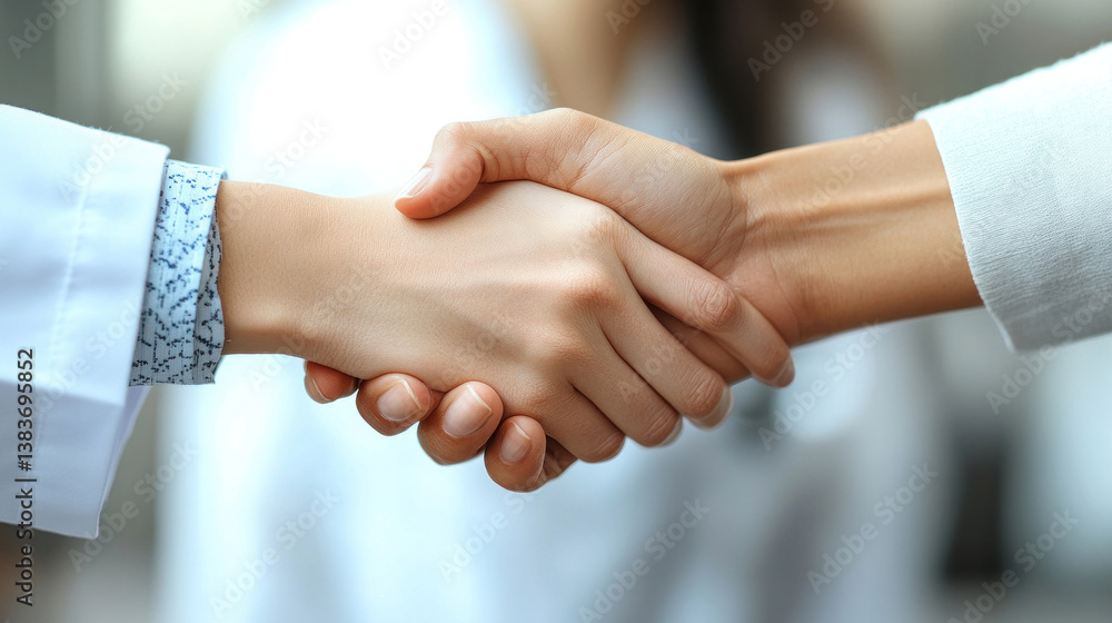 doctor and patient shaking hands after a successful medical consultation, signifying trust and professionalism doctor and patient shaking hands after a successful medical consultation, signifying trust and professionalism