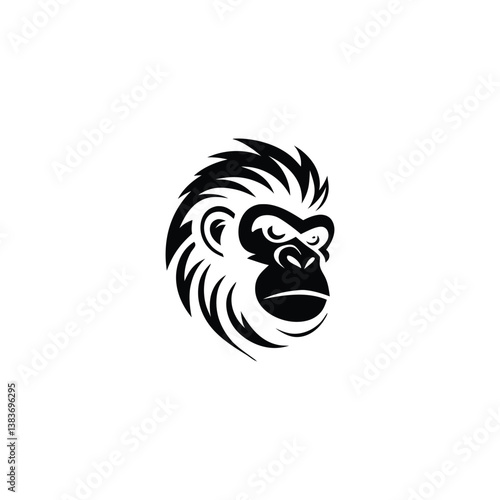 Wallpaper Mural Modern Monkey Head Logo Torontodigital.ca