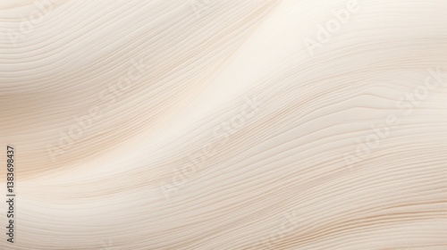 Detailed close-up of light beige wood with subtle grain lines and a soft finish, against white
