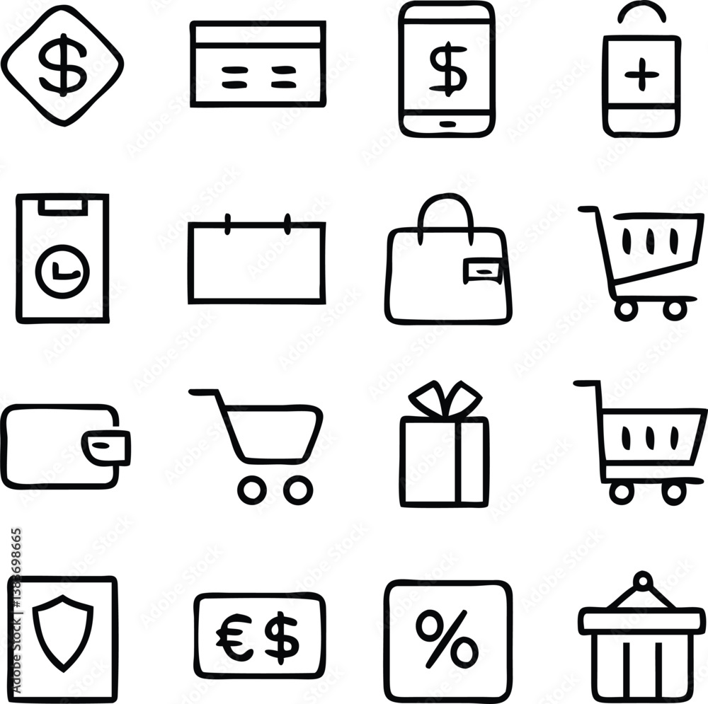 Ecommerce Icons Vector Art Ecommerce Icons Vector Art