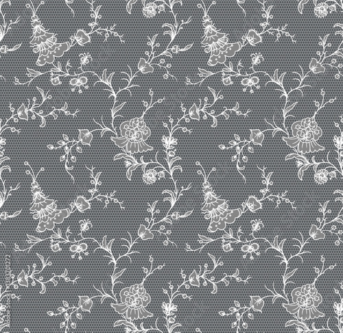 seamless lace floral ornament, vector illustration