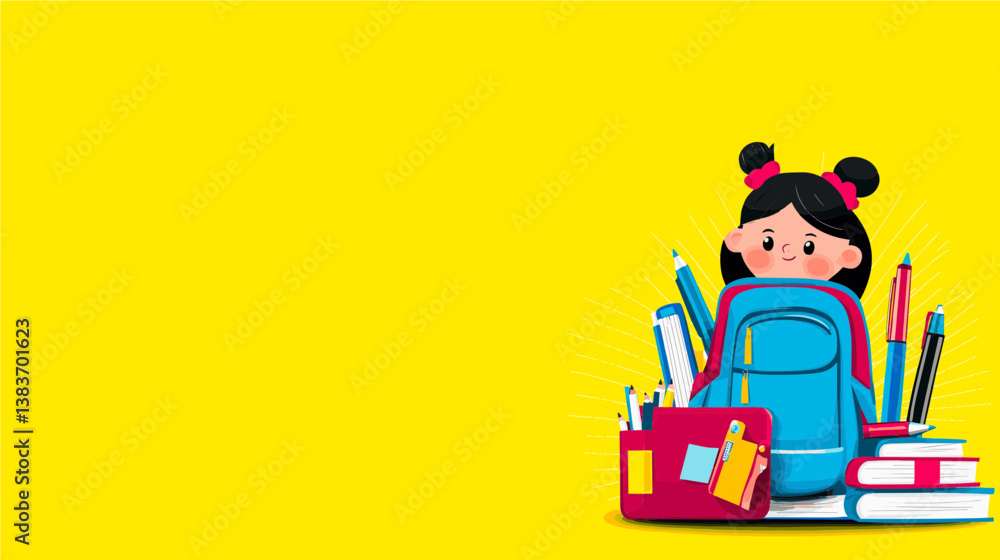 Girl playing with books Girl playing with books