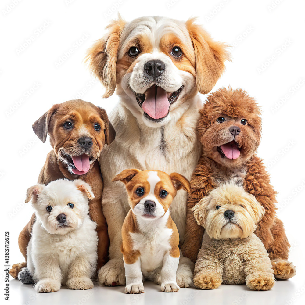Smile bulldog poodle puppy little dog pet teddy bear white background Smile bulldog poodle puppy little dog pet teddy bear white background