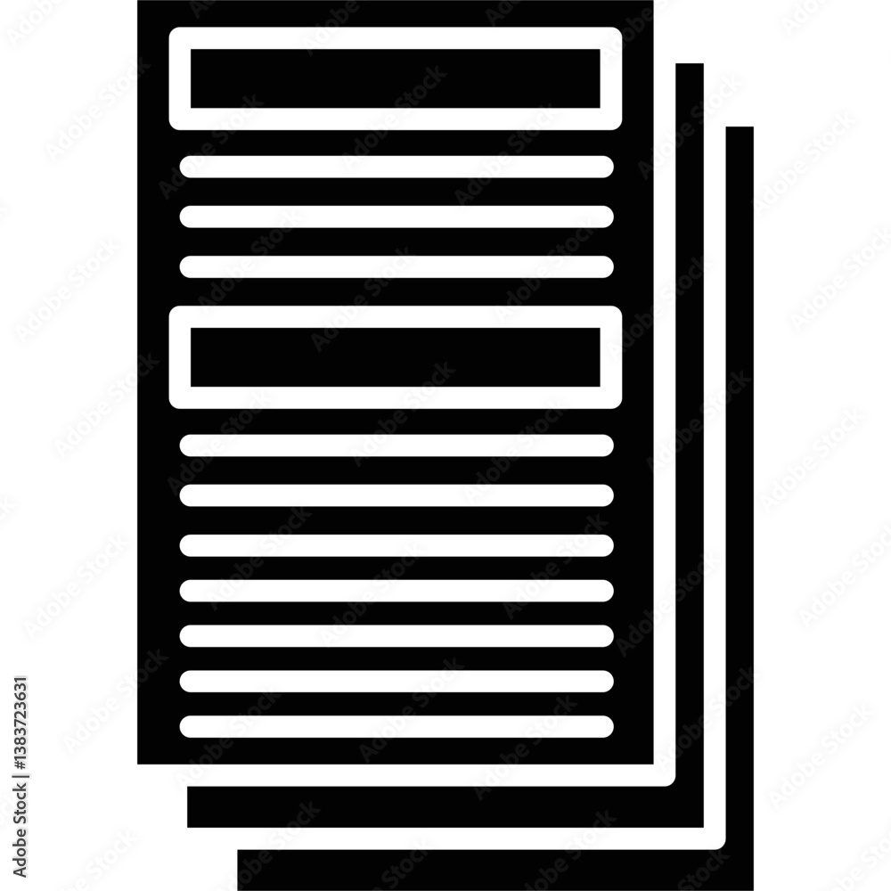 Paper Icon Vector Element Paper Icon Vector Element
