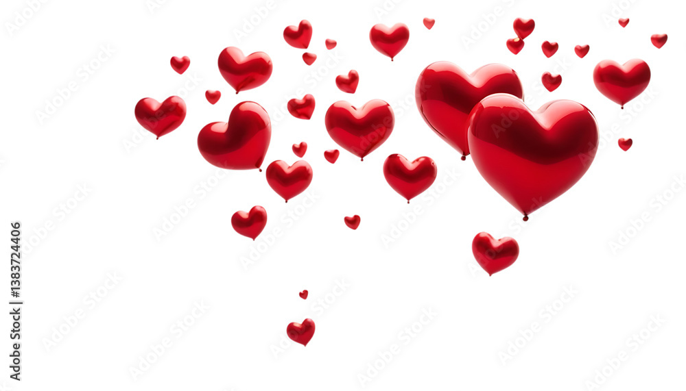 Floating red hearts png Floating red hearts png
